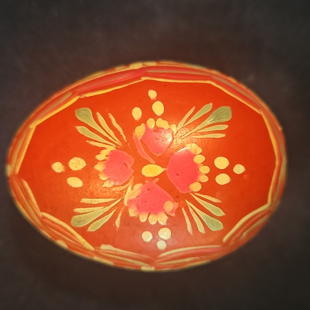 12 Alibaster Marble & Wood Hand Carved And Painted Eggs  5 Wood 7 Marble - Picture 9 of 16